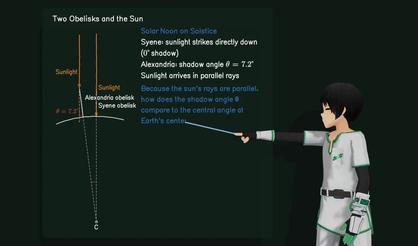 Ray explains how two shadows reveal Earth’s radius